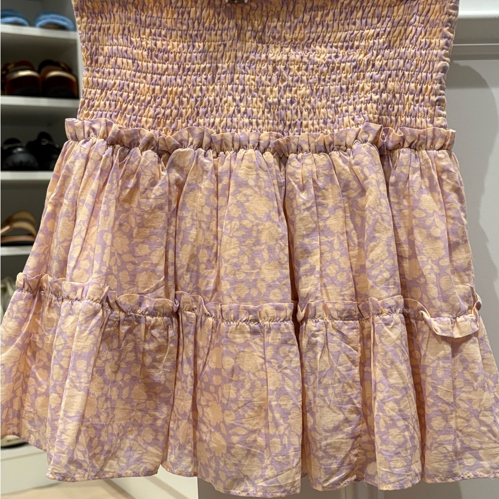 Women’s Olivaceous pink and purple cotton skirt size small